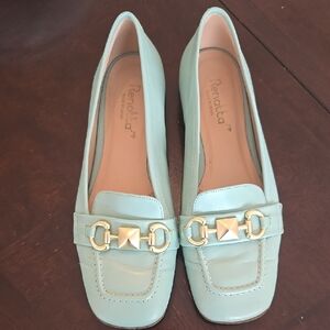 Women's Mint Blue/Green/Aqua Loafers